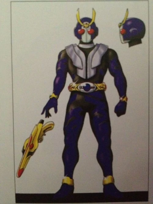 Now for my least favorite iteration of Kuuga's concept formsThe large goofy forms with the big weapons look not the best lol