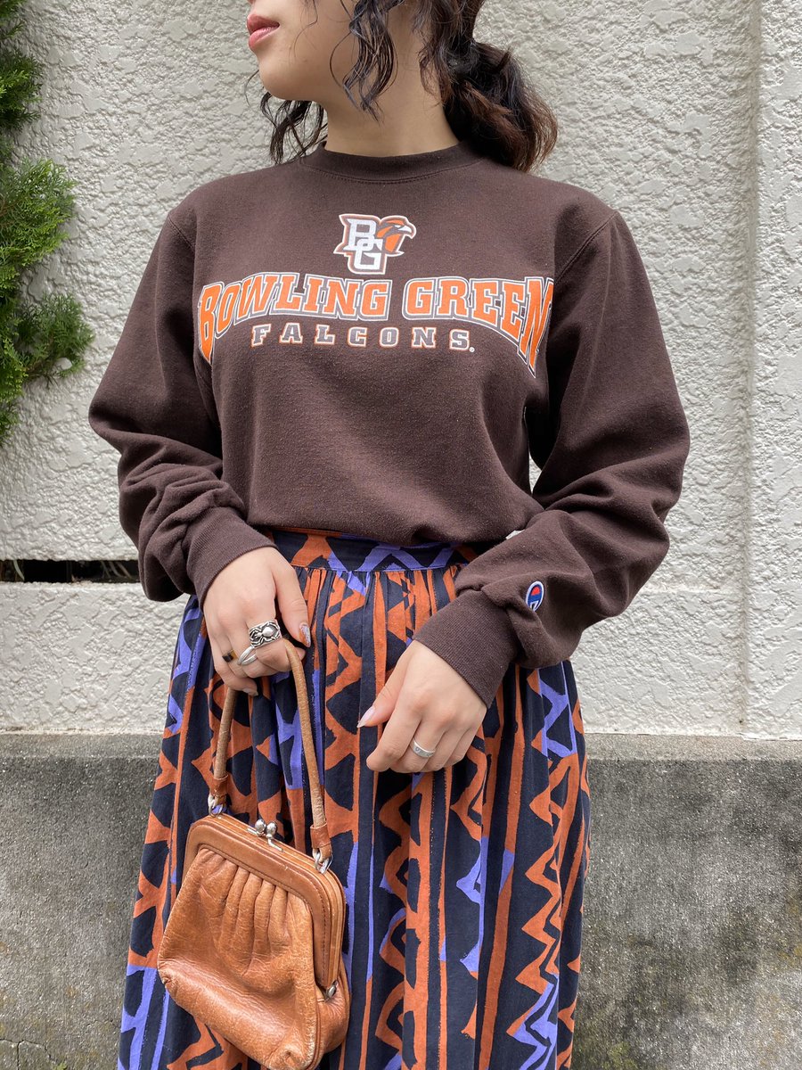 古着屋rainbow下北沢店 Recommend Items Champion Sports Print Sweat Shirt Autumn Color Pattern Skirt Staff 160cm スウェット Ttu092 古着屋rainbow T Co Ac2ceap8tu