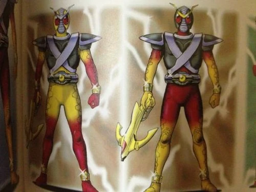 This upgrade that has two designs is really cool since it seems that they planned to give Kuuga a form where he separates in two which seems to later become Mighty Brothers XX all the way back in KuugaThe forms themselves look great too and they all use previous weapons