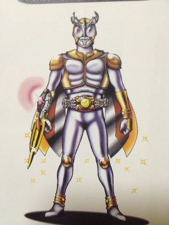 This one here with the wing cape, the arm sword and the silver has got to be my favoriteLike I love Kuuga Ultimate but I'm kind of mad that this wasn't Kuuga Ultimate lol