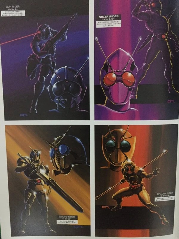 These are also my favorite Kuuga concept designsThe driver swordThe triple stacked typhoonThe super diverse base formsThey're all too cool