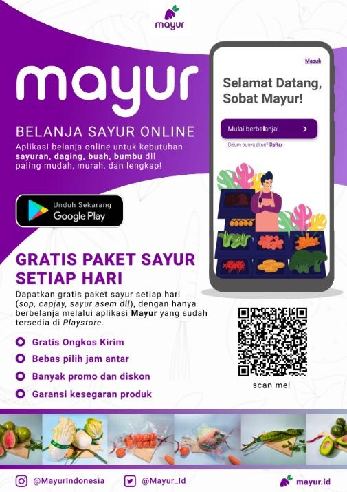 Visit_Ngawi's tweet photo. Info nih lur
Sekarang belanja sayur nggak perlu ribet, soalnya udah ada aplikasi Mayur di Ngawi. 
Kalian bakal dapet paket sayur gratis setiap hari dengan berbelanja melalui aplikasi Mayur. 
Gratis Ongkir, Bebas pilih jam antar, &amp; garansi kesegaran produk

https://t.co/Hbhwu2BqO4 https://t.co/SYGCukXn5X