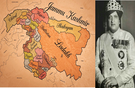 Thus, when Maharaja Hari Singh did not accede to both the countries, he became the ruler of a sovereign State of J&K with all the territory as depicted on the map below!Once again, do note Chitral in this map. I'll talk about Chitral after some time.