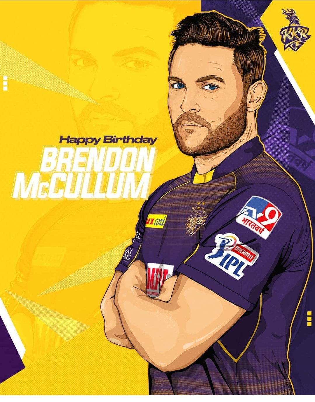 Happy bday Brendon mccullum..    