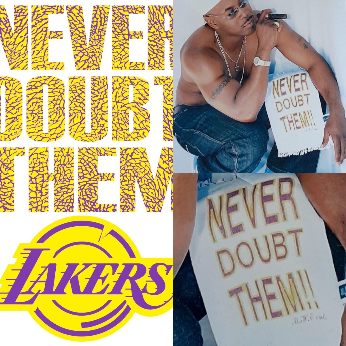 ptmhe's tweet photo. New design COMING SOON rally towels hoodies and hats show you one of  the. designs for the rally towels never doubt them Lakers that’s how you ME HUSTLE 2 EAT revamp the 2000 towel  #mh2eco  #neverdoubtthemlakers  #lakers #lebronjames  #anthonydavis Davis #mewshit #hot https://t.co/9MoaRmscwb