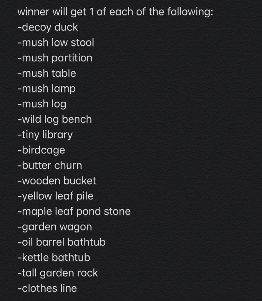 dazzlerswift's tweet photo. 🐿COTTAGECORE GIVEAWAY!!!🌲
Winner will receive one of each item pictured! (listed in second pic) !!!!
RULES: 
🦋• follow me ( @toritownacnh ) + @kleeonpawnee  
🦋• RT + like 
🦋• tag a friend or comment a meme 
ENDS 9/28 at 12pm EDT

#acnh #ACNHgiveaway #ACNHgiveaways https://t.co/5dtWhWkzlC