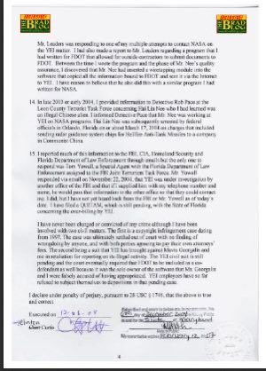 7/ Affidavit of Clint Curtis, stating that Rep. Feeney of Florida asked him 2 design a vote flipping program b4 election 2000.