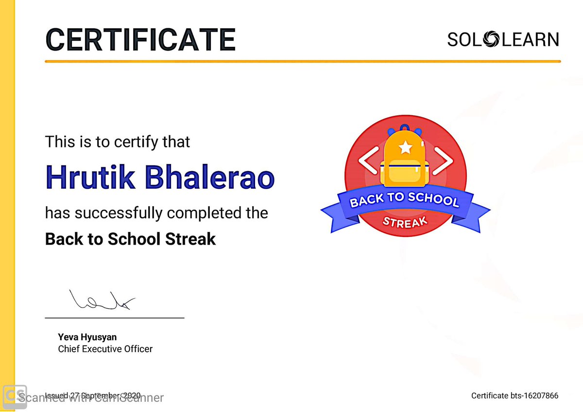 Sololearn Congratulations