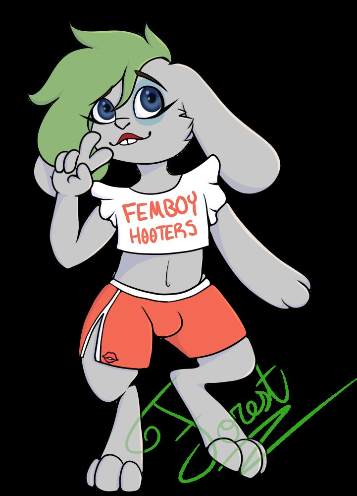 WooblesNya's tweet photo. @HideWithRiver I showed him this the other day on discord, but may as well post uwu #furry #femboy #femboyhooters #fursona #rivermint #bunny https://t.co/HjyRJGgiSB
