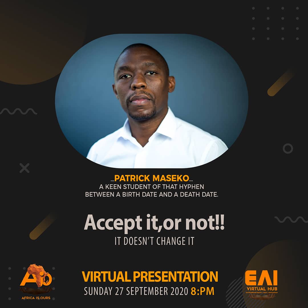 EAIHubZim's tweet image. Tonight we are joined by a keen student of that hyphen between a birth date and a death date Patrick Maseko. To join the conversation send add me on WA to +263 719 767 060 @wishymaseko