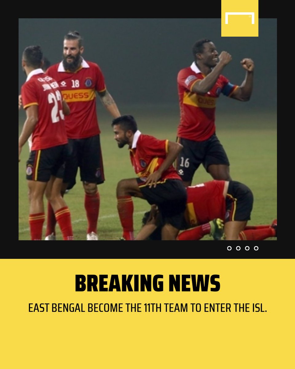 Goal_India's tweet image. Welcome to #HeroISL East Bengal ❤️💛😍