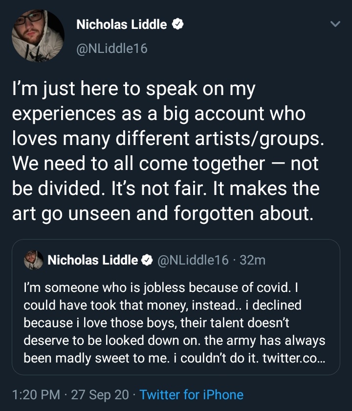 tweets nicholas liddle tweeted after getting the clout he wanted incase someone needs a real receipt