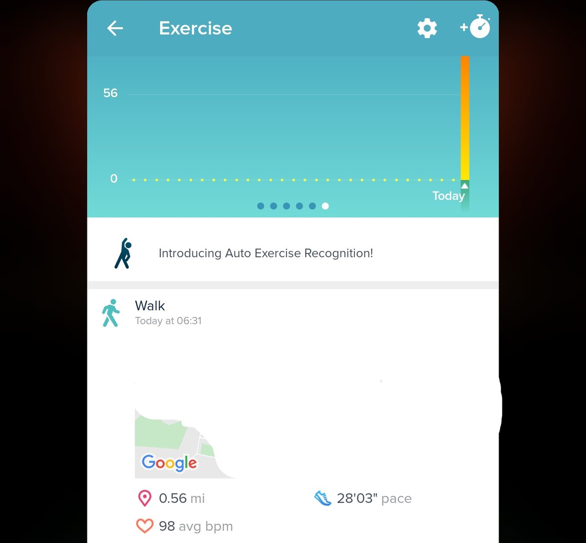 Opened the Fitbit app to discover it had "auto tracked" the walk, although heart rate (average and max) were both lower than what the Scanwatch reported on left arm (Fitbit Sense on right arm) - need to wear a chest strap next time to know which watch is more accurate!