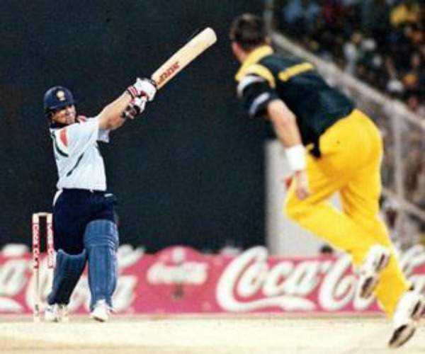 143 v Aus at Sharjah, 1998 The match was one of the classic performances of Sachin.Though India failed to earn the required 285 runs to win the match, Sachin's brilliant score of 143 helped the team to find a place in the final. Ravi Shastri described it as Sachin's best innings.