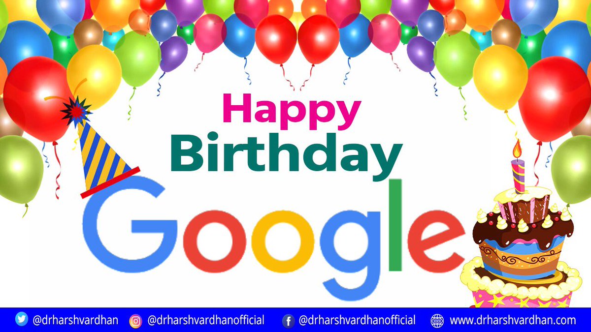 drharshvardhan's tweet image. Today is #Googleday, marking the 22nd year since the launch of @Google webpage in 1998. 

From a company formed in a garage to a tech giant touching the lives of billions of people everyday, the #Google journey has been truly inspiring.

#googlebirthday