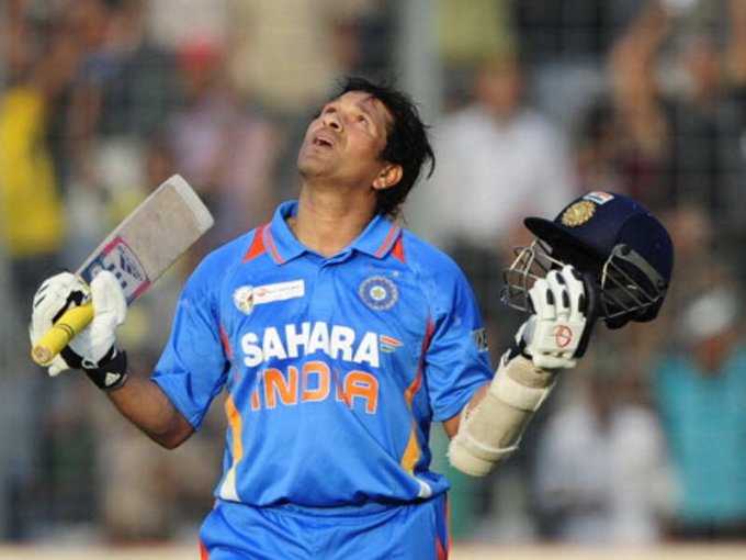 Tendulkar, the leading run scorer in the history of both Test and ODI cricket, achieved the most-coveted ton by taking a single off Shakib Al Hasan against Bangladesh in Asia Cup Tendulkar's century came off 138 deliveries and was studded with 10 fours and a six.The 100th 100