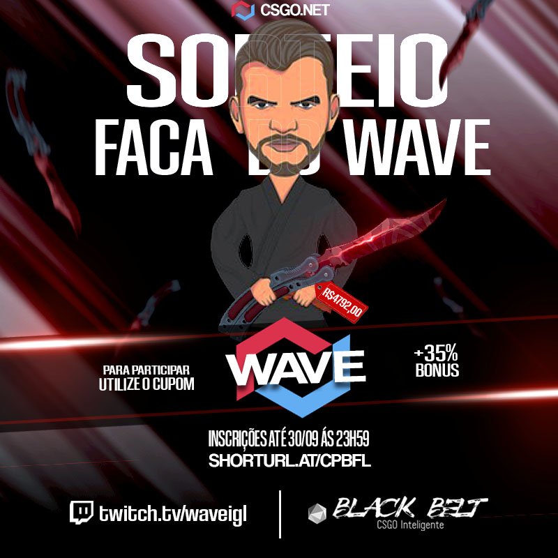 waveigl on X: Para quem usar o meu código wave no   do dia 27 ao dia 30 e comprovar em  VOU SORTEAR A  MIMHA BUTTERFLY DE R$4.700,00 ***A cada 1