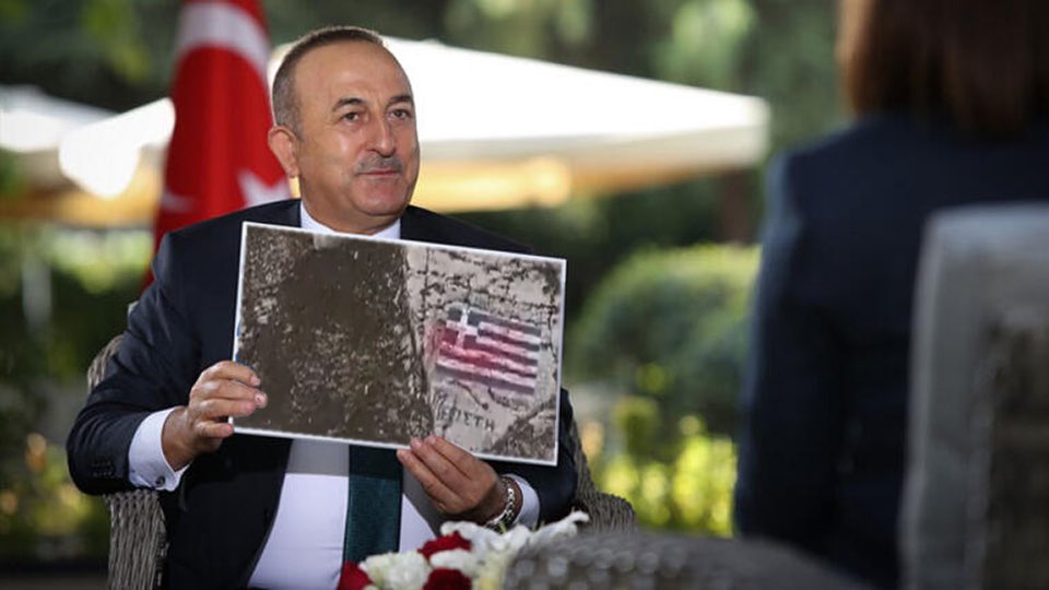 R0C23's tweet photo. @g_mastropavlos Primitive people are prone to primitive actions. The Turkish Foreign Minister also boasts of this act, it shows once again that the state of Turkey continues to snore deep in the dark Middle Ages. https://t.co/pwOSJZDaY3