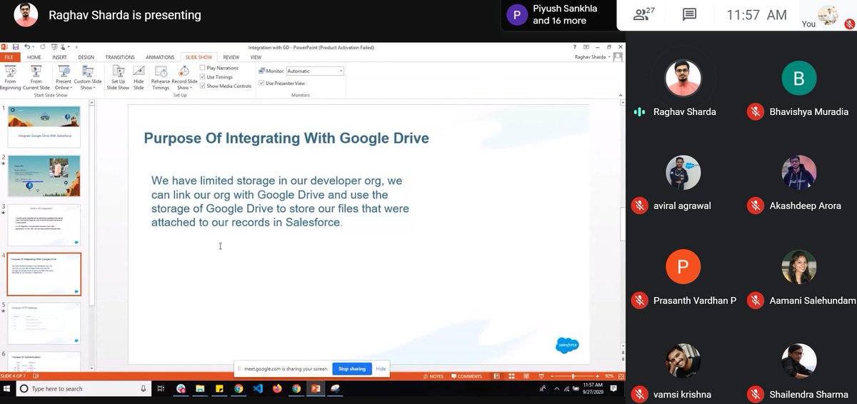 Saurabh Sharma ๐ฉ๏ธ (@saurabhsfdc) on Twitter photo Session on Integrating Salesforce with google drive by- <a href="/Raghav_sfdc/">Raghav Sharda</a>
<a href="/meerutSFUG/">Meerut Salesforce UG</a> #PathToSuccess Session on Integrating Salesforce with google drive by- <a href="/Raghav_sfdc/">Raghav Sharda</a>
<a href="/meerutSFUG/">Meerut Salesforce UG</a> #PathToSuccess