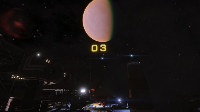 Burnell Station, large civilian outpost in orbit of Venus, and home of the Sol Workers Party.Venus also rotates in the opposite direction to every other planet in the Sol system, and it's days are longer than its years.  #EliteDangerous