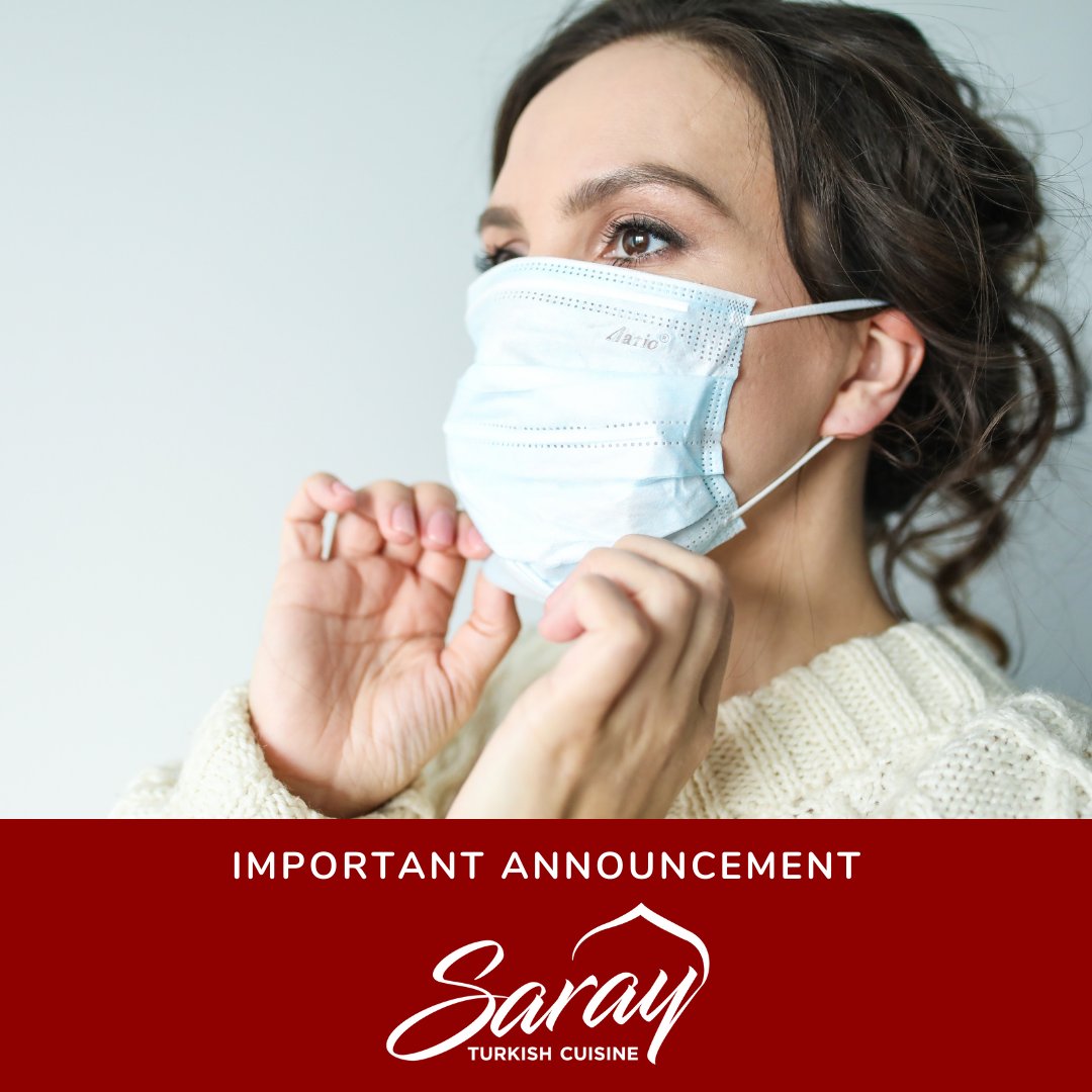 ⚠️ Due to the Government's update, face coverings must be worn at all times at our premises except when seated at a table to eat or drink! 

Thank you in advance for helping us to prevent the spread of Coronavirus! 🙏