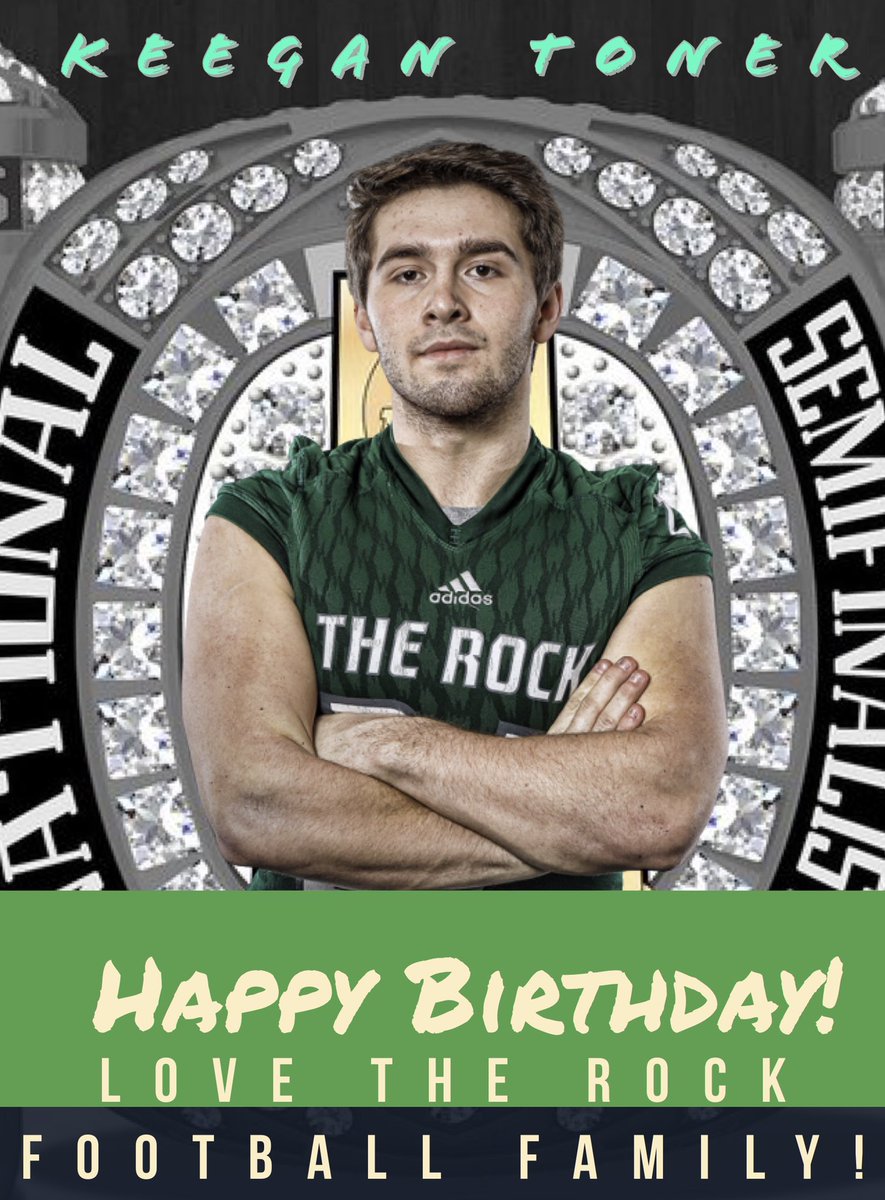 PSteel78's tweet photo. Happy Birthday to @SRURockFB LB @KeeganToner ๐๐๐ #HBD #RockLBs #2020Vision #Relentless #Family https://t.co/ZoNJrkWvht