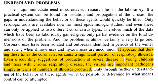 Conclusion:We need to study these viruses and develop the tools to do so. They are a cause of significant respiratory illness and _even if you ignore they might cause significant illness in children_ (which they do) they are still important to study.