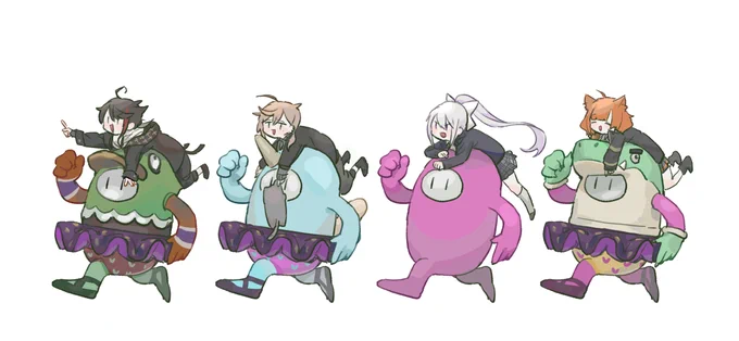 アペ言語で攻略するFallGuysすこ
#さ絵ぐさ #かな絵  #でろあーと #ラトアート 