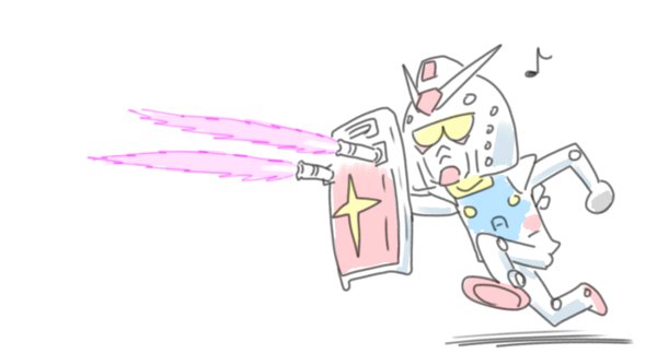 RX-78-2(ガンダム) 「ガンダム‥‥ 」|にーやんのイラスト