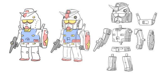 「RX-78-2(ガンダム) ちびキャラ」の画像/イラスト/ファンアート(古い順)