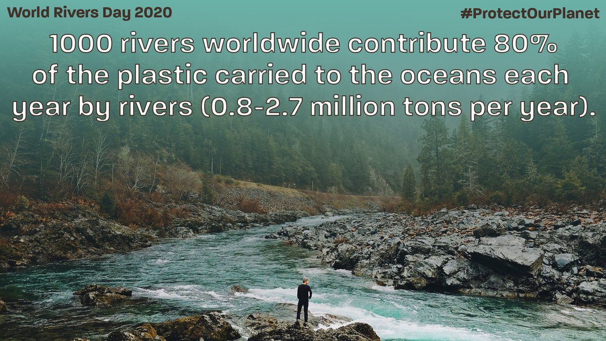urthpact's tweet photo. Today is World River’s Day! Did you know that ¼ of the plastic waste that ends up in the oceans is carried there by the world’s rivers? Cleaning up our rivers is just as important to cleaning up our oceans!
#WorldRiversDay #autumn #plasticpollutionproblem #cleanup #makeachange https://t.co/0mGcF7C2Hc