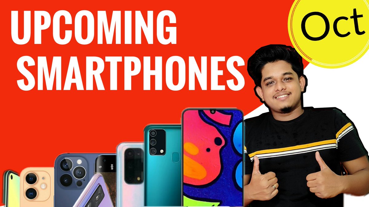 techcookies_'s tweet photo. Top Upcoming #smartphones #October 2020 ๐ฅ๐ฅ๐ฅ
Link https://t.co/ONiZYTtKao
#iPhone #Realme7i #RealmeX3Pro #Vivov20 #OnePlus8T #OnePlus8T5G #RedmiNote10 #InfinixZero8 #pocof2 #5G via @YouTubeIndia https://t.co/pf6FSxgdWR