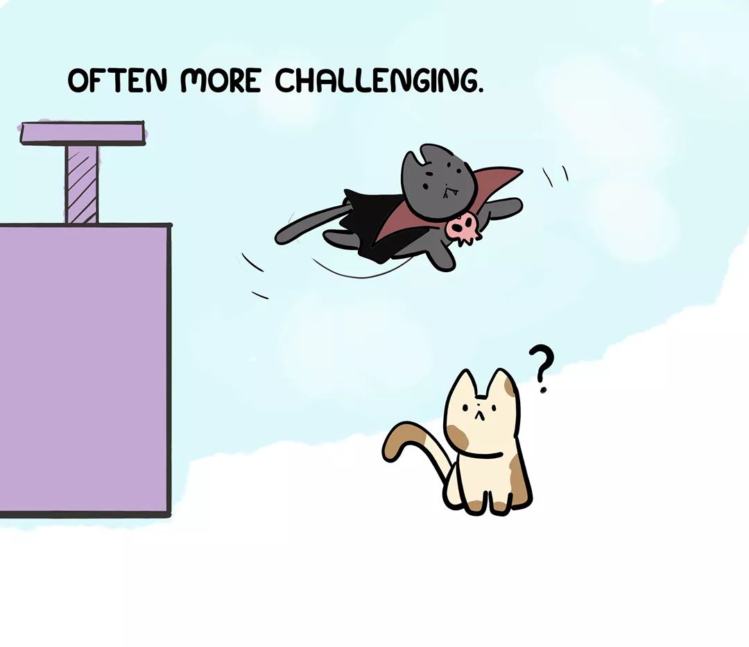 CatShark16's tweet photo. Sookie glides effortlessly across the sky. 
#catcomics #catshark #fall #halloween https://t.co/v9DqM9OozS