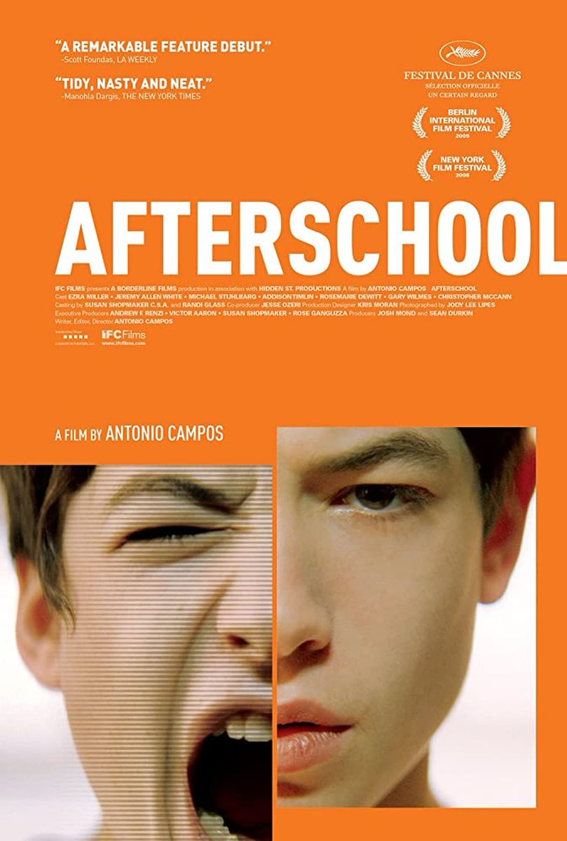His debut AFTERSCHOOL (2008) & second film SIMON KILLER (2011) could almost have been about the same disturbed/disturbing character. Formally they share a visual austerity, almost fetishistic preoccupation with duration, uncomfortable realism and narrative minimalism. (5/23)