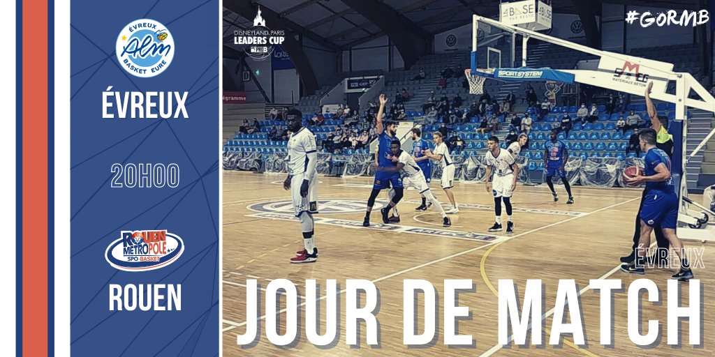 RouenMBasket's tweet photo. 🔹 JOUR DE MATCH 🔹
🏆 Leaders Cup
🆚 @ALMEvreux
📍 Salle Jean Fourré, Evreux
⏰ 20h00
#GORMB #ALMRMB #LeadersCup https://t.co/l2JjE0zEUV