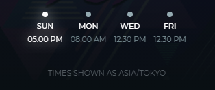 FutureBob7's tweet photo. It took some time but we finally created a schedule for the stream! https://t.co/2RM8YwvkIR