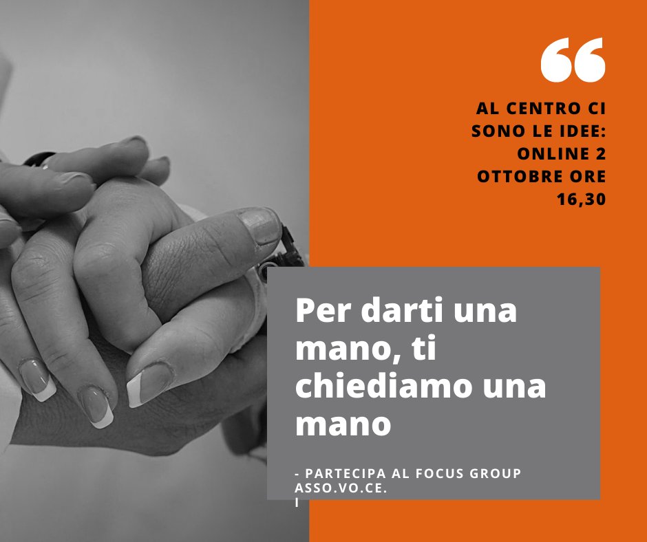 CSVAssoVoCe's tweet photo. Con il  Codice del Terzo Settore il nostro mondo è cambiato. È arrivato il momento di fare il punto della situazione:  aiutaci ad aiutarti! Iscriviti al Focus Group del 2 ottobre e invita i tuoi amici volontari a fare lo stesso! Per informazioni: https://t.co/A5ckHQsdK6 https://t.co/f6zMIyzZQu