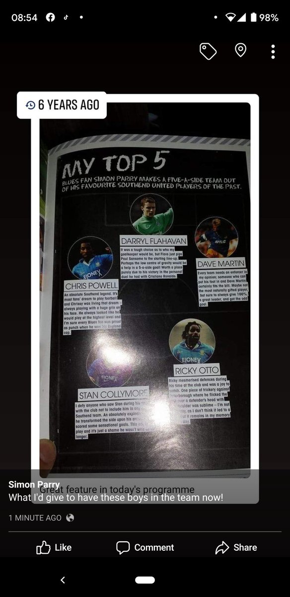 Parold's tweet image. What I'd give to have any of these boys in the team now! @SUFCRootsHall @StanCollymore @daveinthebag @ChrisPowell1969 @OttoRjo67