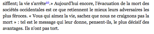 Comment résister dans des sociétés où la peur évacue la mort, quand le message adressé est : « Vous qui aimez la vie, sachez que nous ne craignons pas la mort ? »