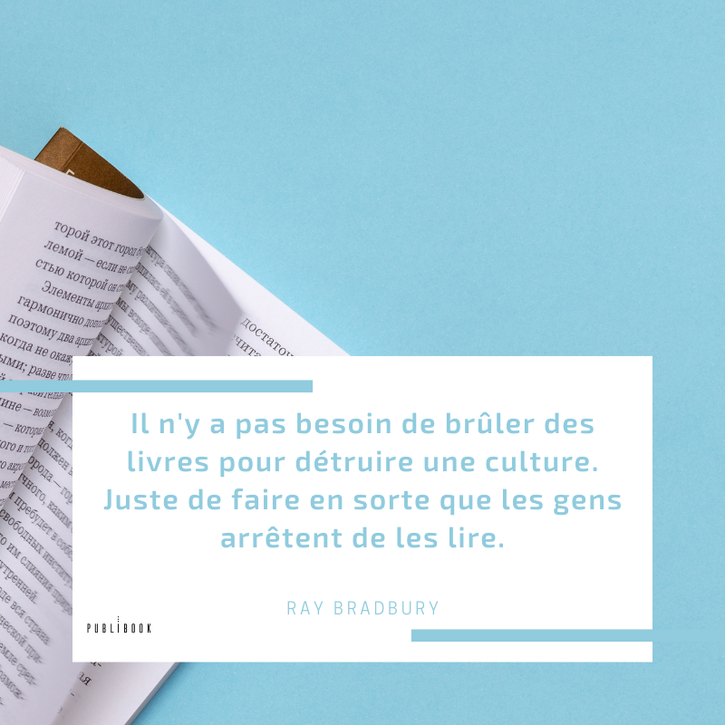 edpublibook's tweet image. [Dimanche citation]

Terminons cette riche semaine avec cette pensée de Ray Bradbury.