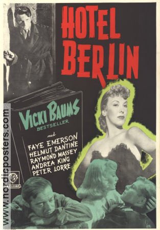 FrankMalfitano's tweet photo. Fascinating companion piece to CASABLANCA albeit without legendary leads #FayeEmerson #HenryDaniell #GeorgeCoulouris #AlanHale #StevenGeray #WarnerBros #HotelBerlin https://t.co/zol33jgREN