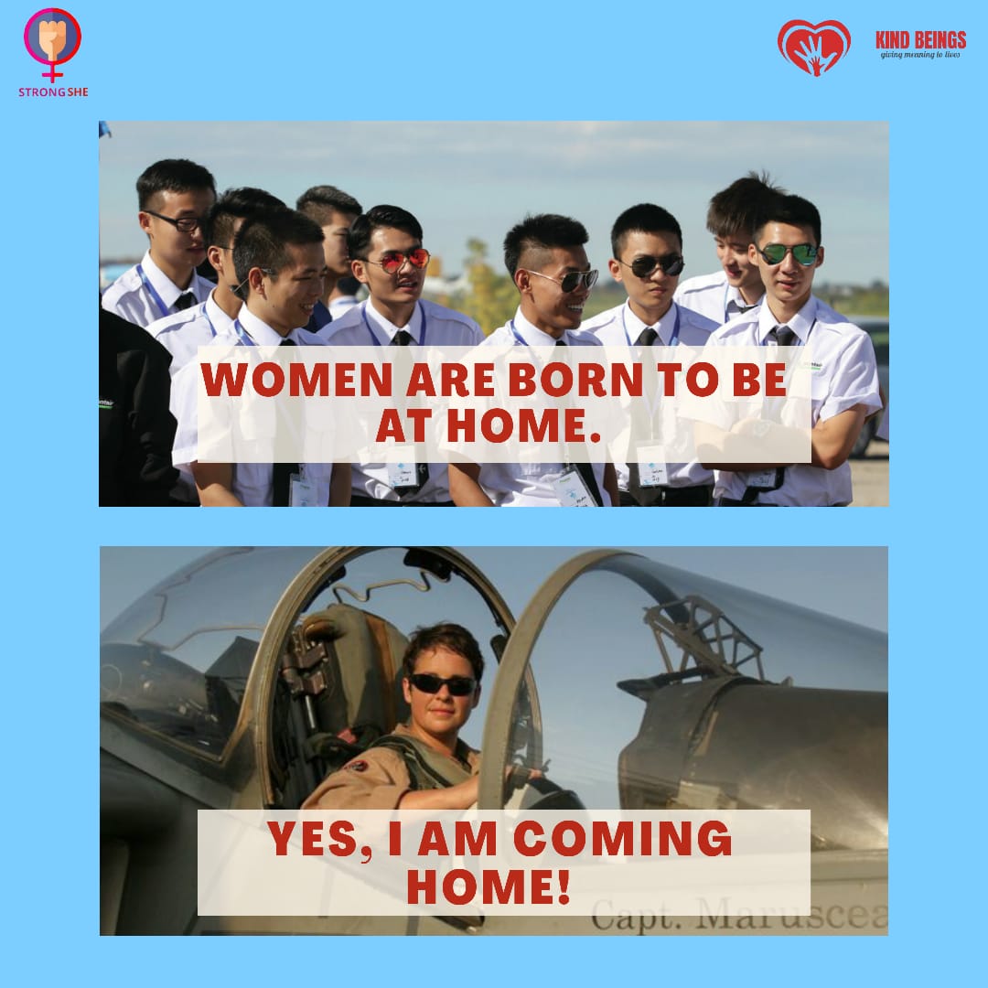 StrongShe_'s tweet photo. Let's stand together and eradicate this prejudice that "Women Are Born To Be At Home".
#bornleaders
#nomorepatriarchy
#nomoresocietalnorms #feminismbelike
#shedeservesmore
#dontquestionher #rulesarenotonlyforher
#donotbindher
#changeyourmindnother
#StrongShe
#Kindbeings https://t.co/ygLZa9N4z3