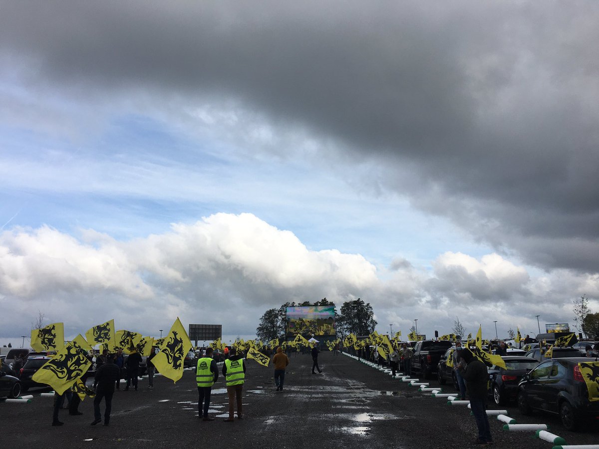 Grote opkomst bij meeting Vlaams Belang op de Heizel.