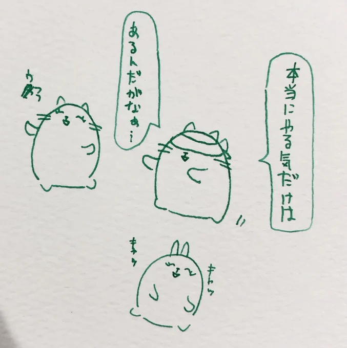 やる気だけはある猫。 