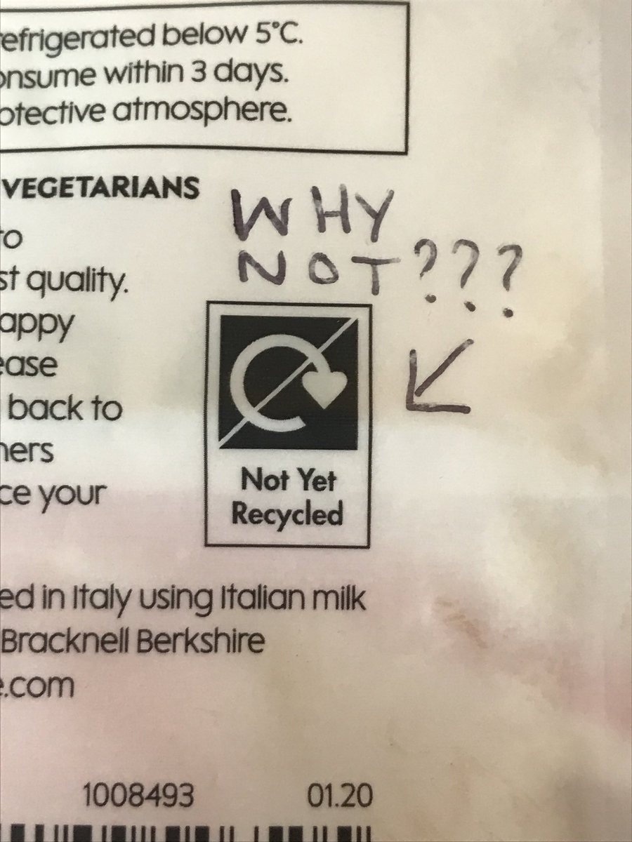 ClimateMidwife's tweet photo. ⁦I’m sending packaging back to the supermarkets when it’s not recyclable. #PlasticPollution ⁦@waitrose⁩ ⁦@HughFW⁩ https://t.co/zFfMeJO6rv