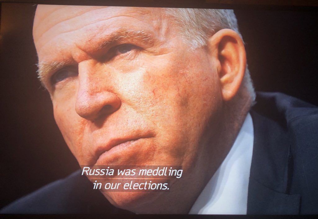 _ErikaAndrade_'s tweet photo. @CBS_Herridge Bias much? LARGE, either purposefully or unintentionally, omit some FACTS. @HBO laid it out. Missing: Timeline/McConnell told, didn’t care. ALL knew by July Trump Jr. meet w/Putin people (emails disclosed) then Presser, then “Oct 7-email drop”(Putin birthday). #AgentsOfChaosHBO https://t.co/xPqthjqw6w