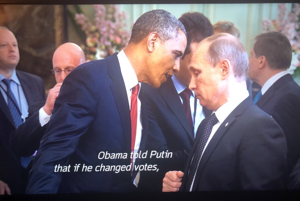 _ErikaAndrade_'s tweet photo. @CBS_Herridge Bias much? LARGE, either purposefully or unintentionally, omit some FACTS. @HBO laid it out. Missing: Timeline/McConnell told, didn’t care. ALL knew by July Trump Jr. meet w/Putin people (emails disclosed) then Presser, then “Oct 7-email drop”(Putin birthday). #AgentsOfChaosHBO https://t.co/xPqthjqw6w