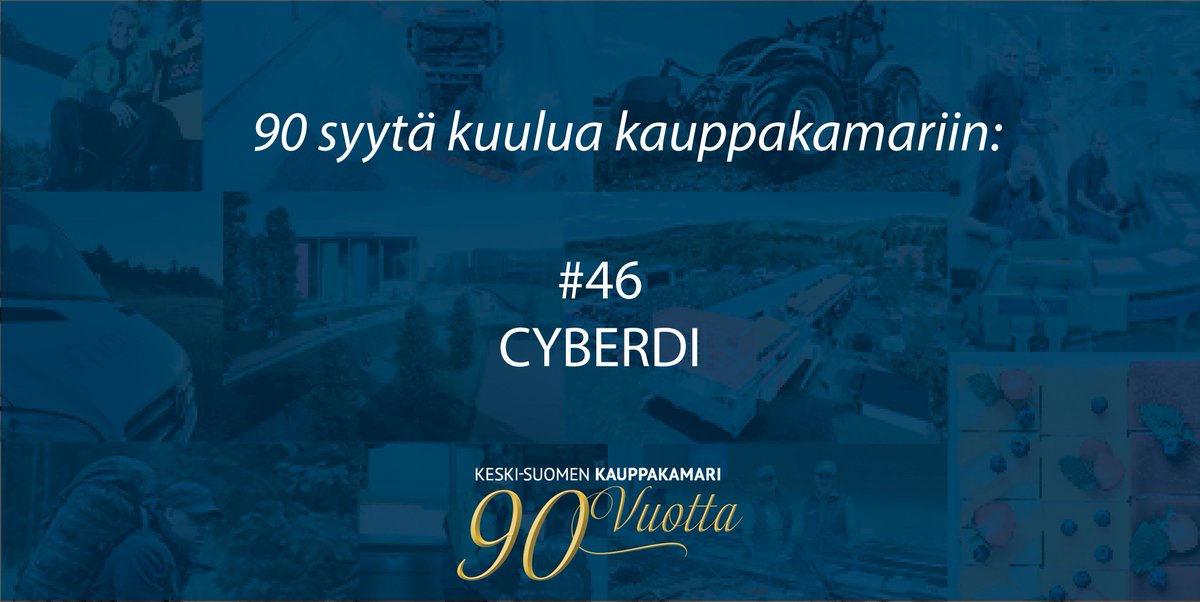 KS_kauppakamari's tweet photo. Olemme mukana @JAMK_fi #CYBERDI-hankkeessa, jossa viestitään kyberturvallisuuden teemoista yritysten kybertietoisuuden ja -osaamisen kasvattamiseksi. Mukana @K2HEL @Elinkeinoelama @suomenyrittajat Poliisihallitus
#OleTietoinen #90vuotta #kskauppakamari https://t.co/zaFzrx4ZRQ https://t.co/DXLpF3gD2a