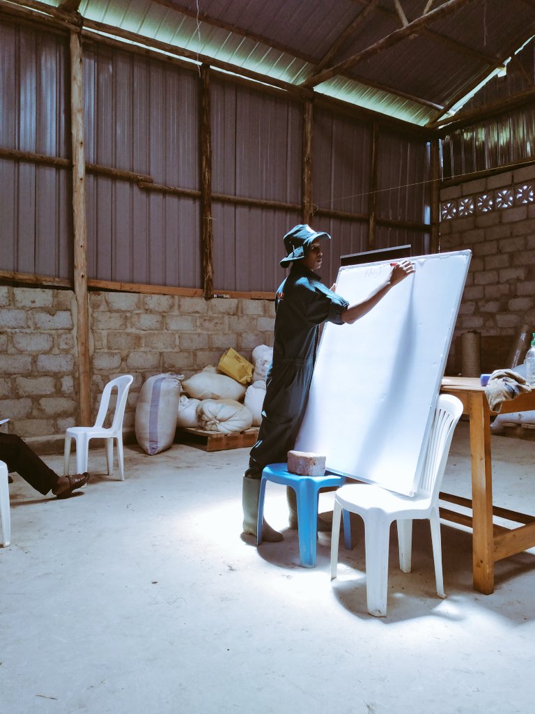 Thanking all those that turned ip for the training...rabbit farming a way ro go Kalf RABBITRY