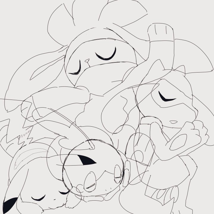 この絵のラフですよ 